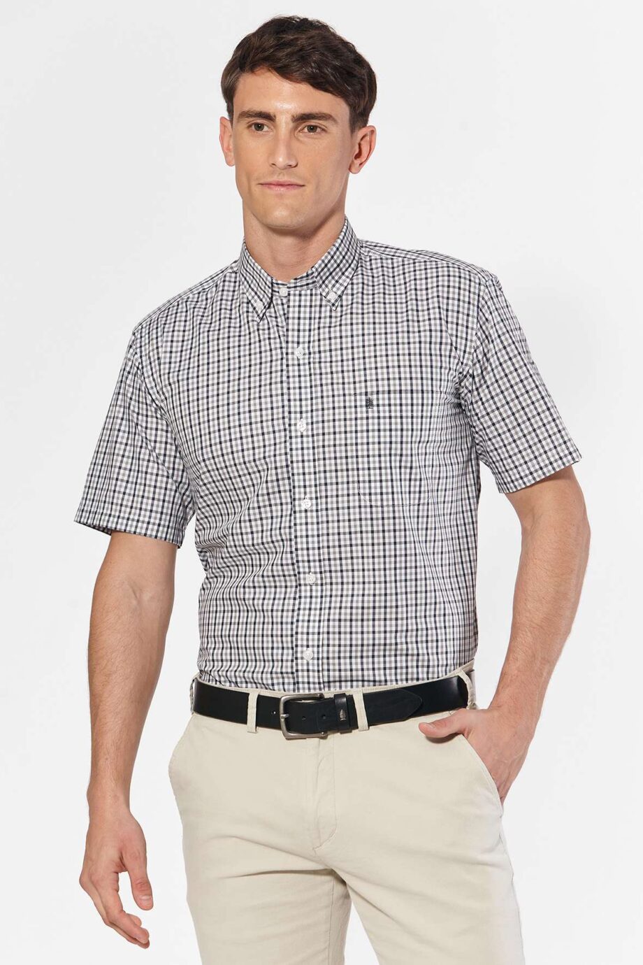Camisa regular fit a cuadros