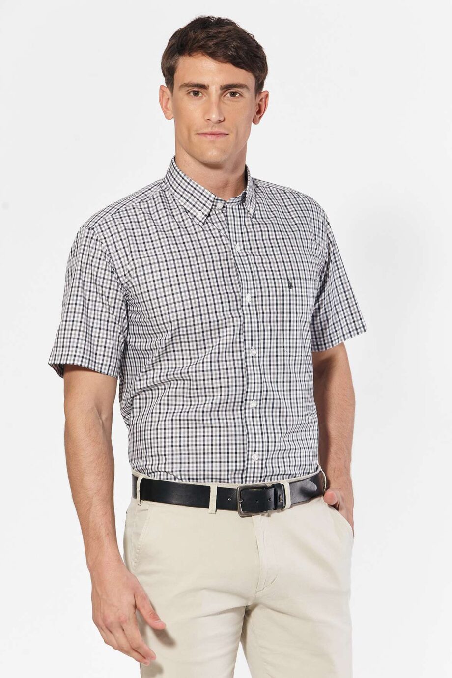 Camisa regular fit a cuadros
