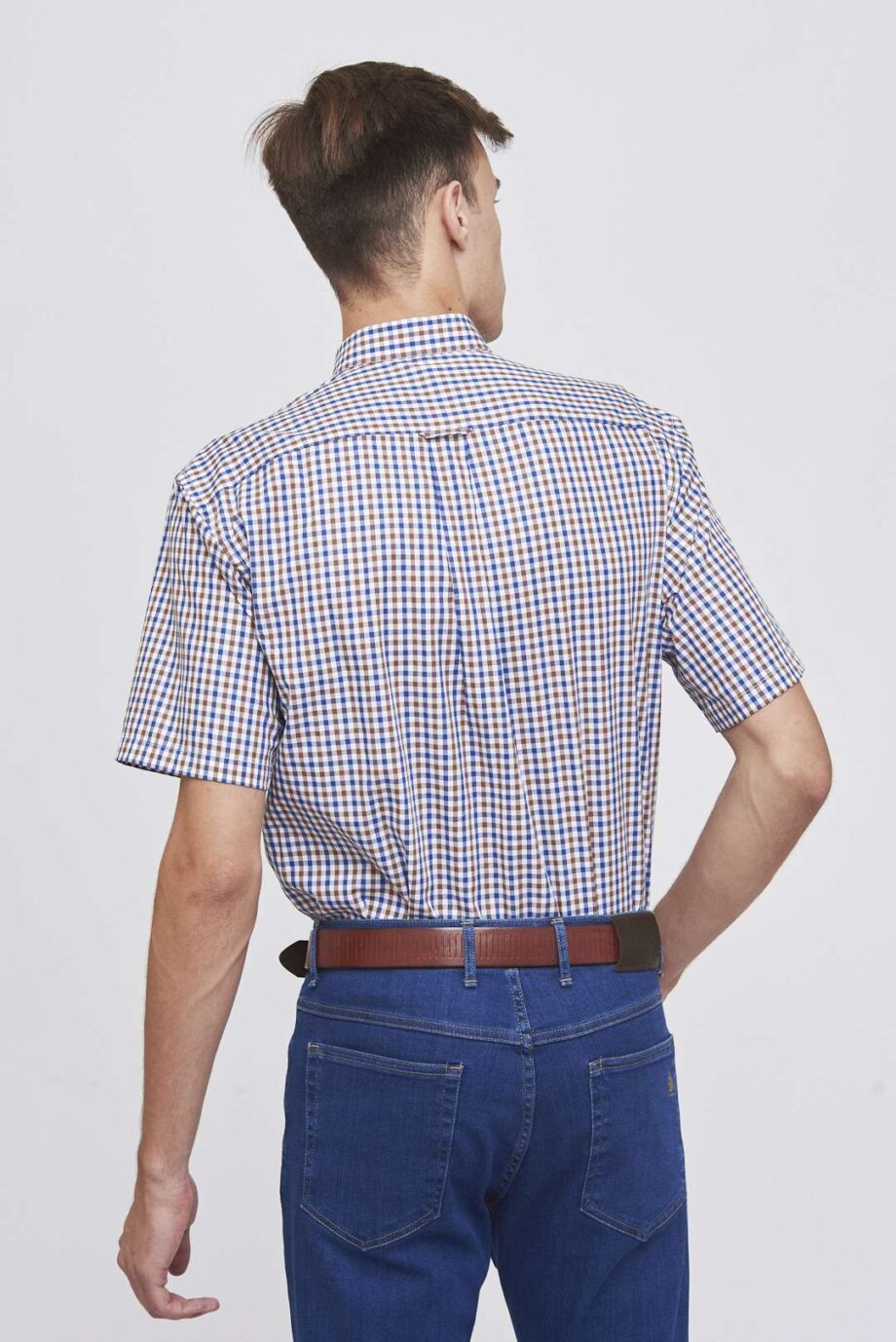 Camisa regular fit a cuadros
