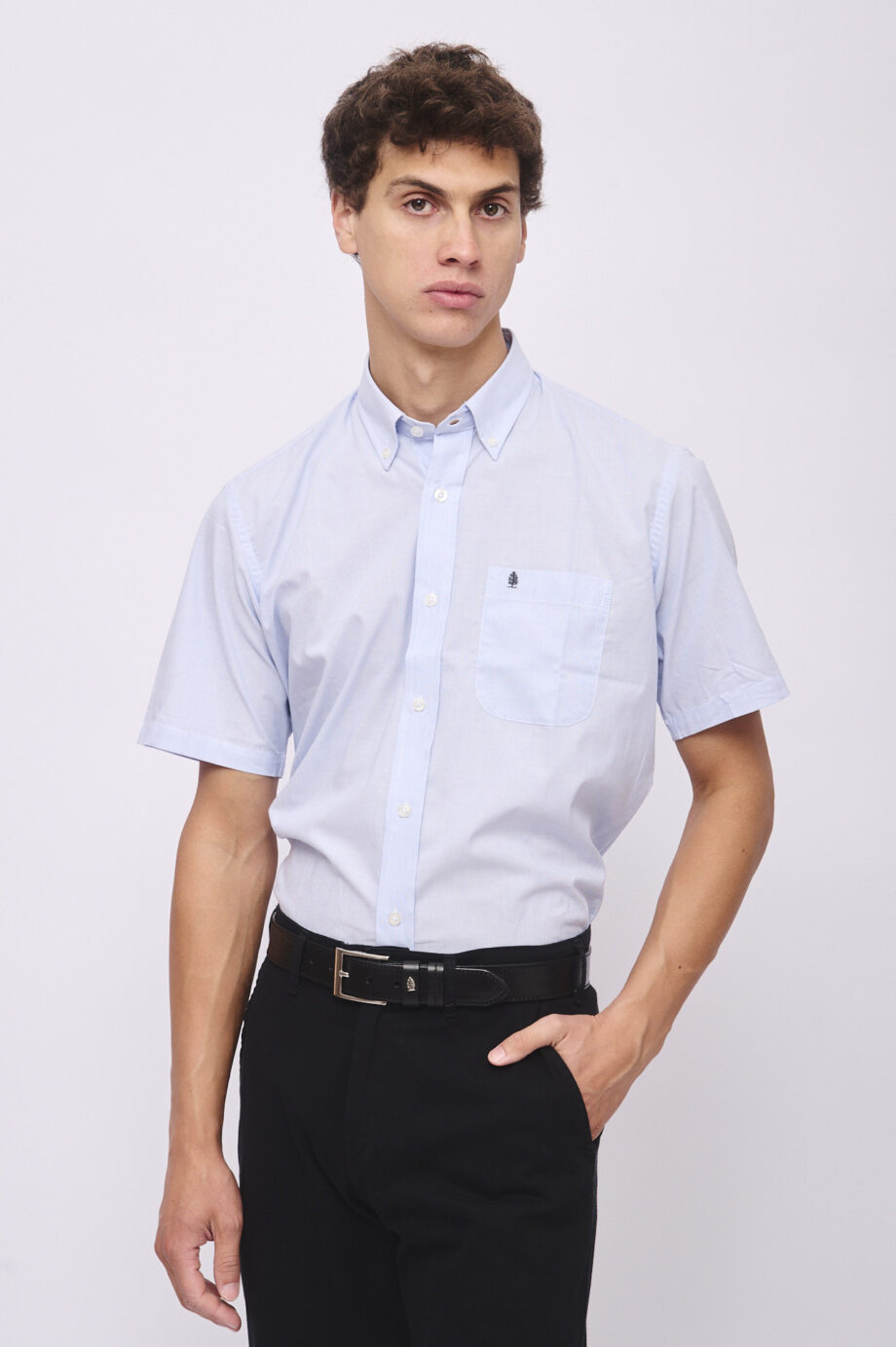 Camisa regular fit fil a fil