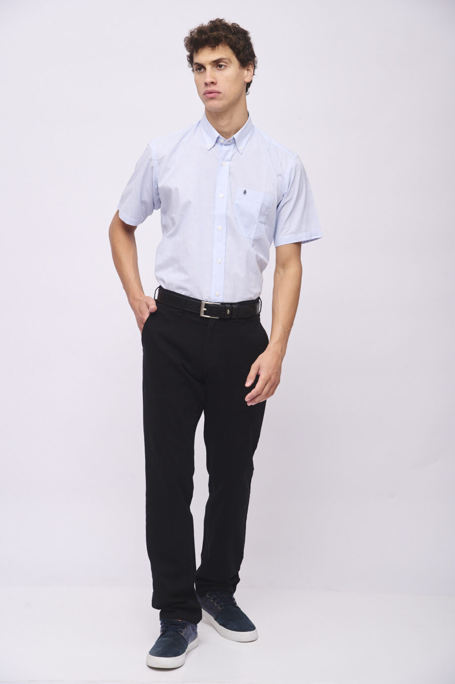 Camisa regular fit fil a fil