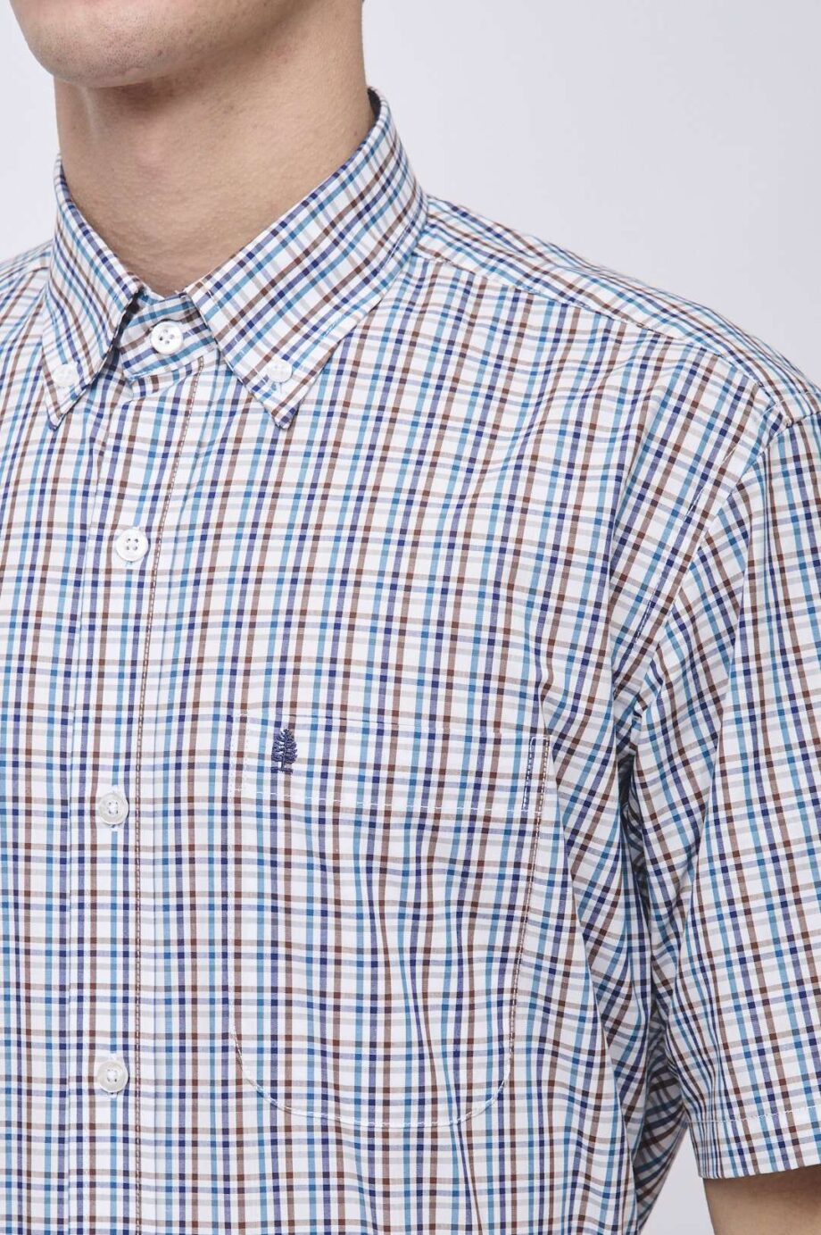 Camisa regular fit a cuadros