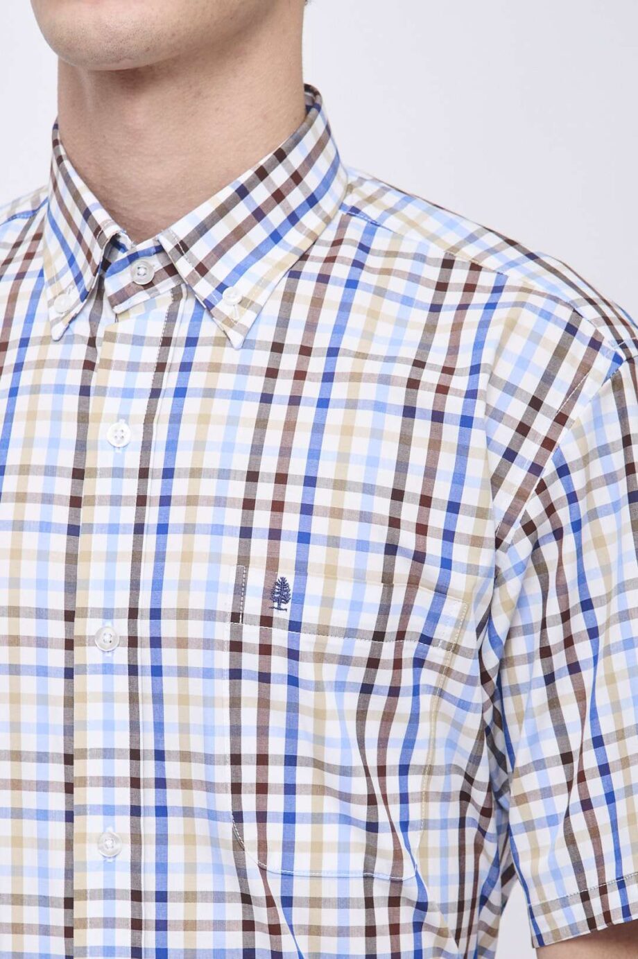 Camisa regular fit a cuadros
