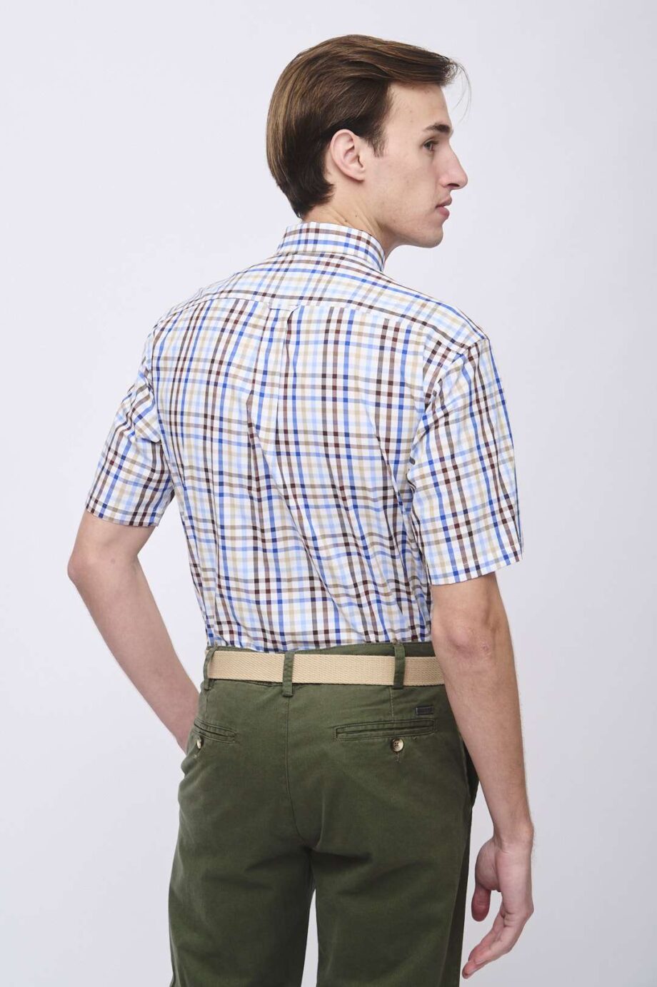 Camisa regular fit a cuadros