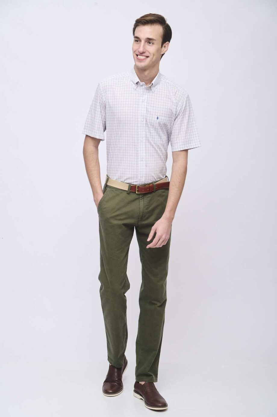 Camisa regular fit a cuadros