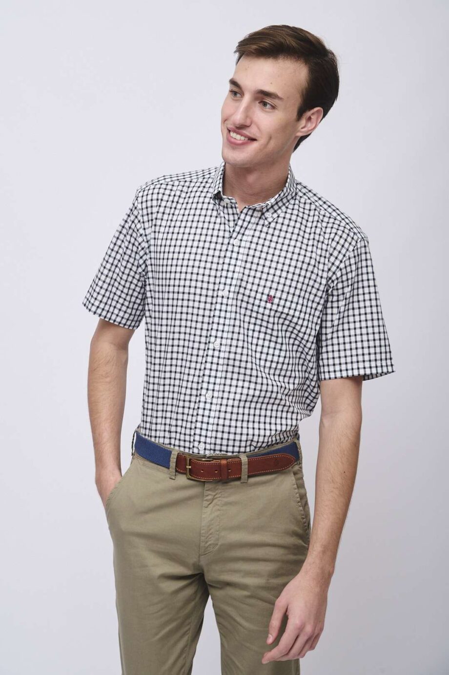 Camisa regular fit a cuadros