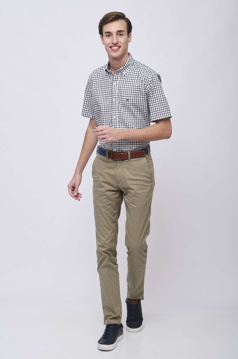 Camisa regular fit a cuadros