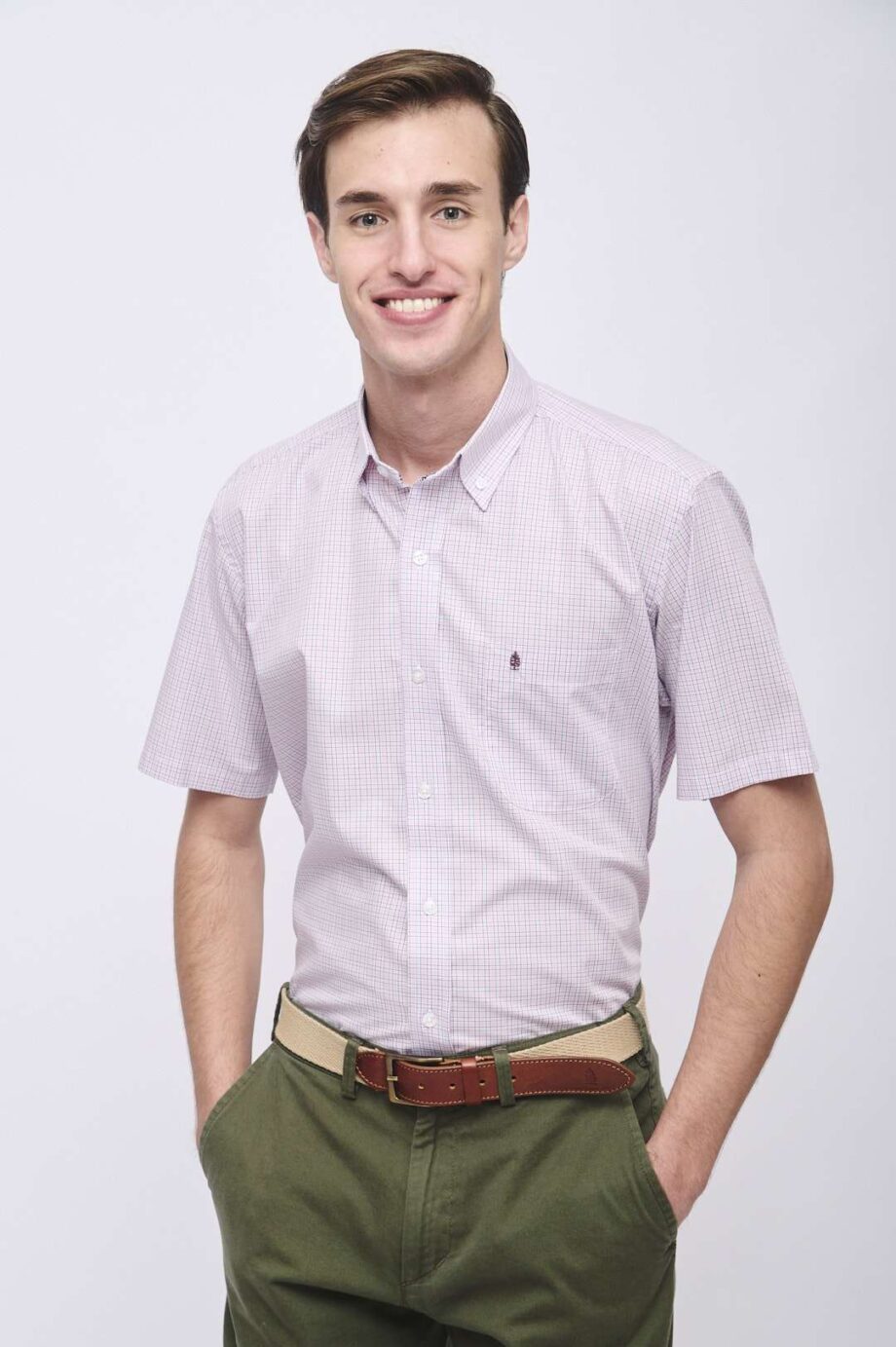 Camisa regular fit a cuadros