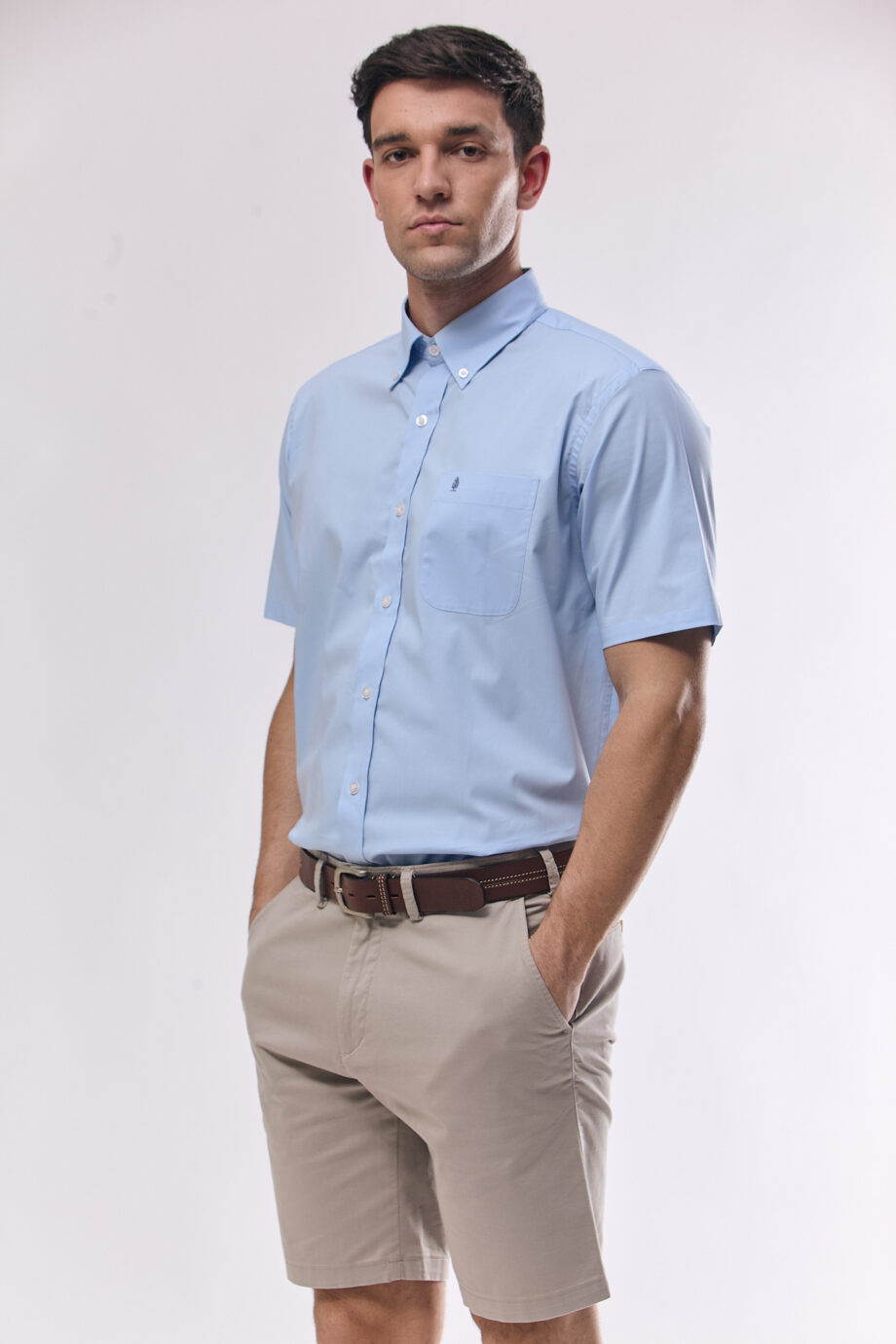 Camisa regular fit lisa