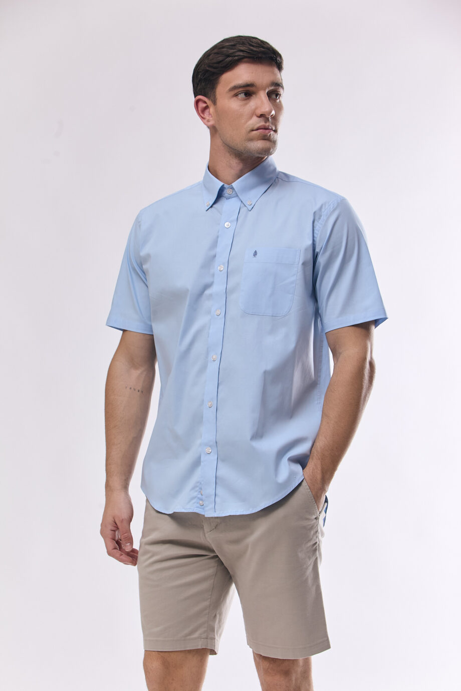 Camisa regular fit lisa