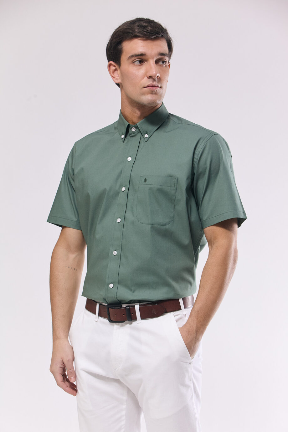 Camisa regular fit lisa