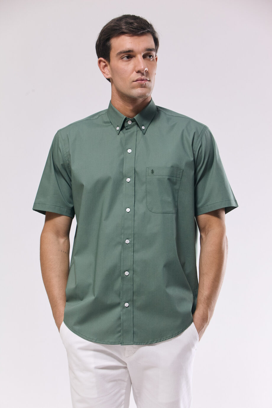 Camisa regular fit lisa
