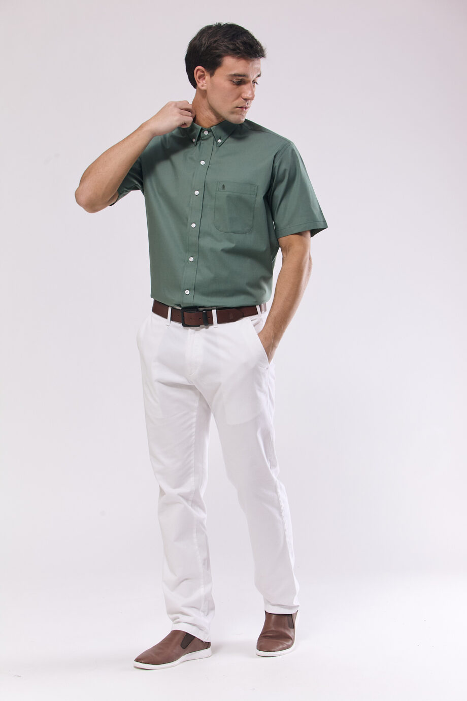 Camisa regular fit lisa