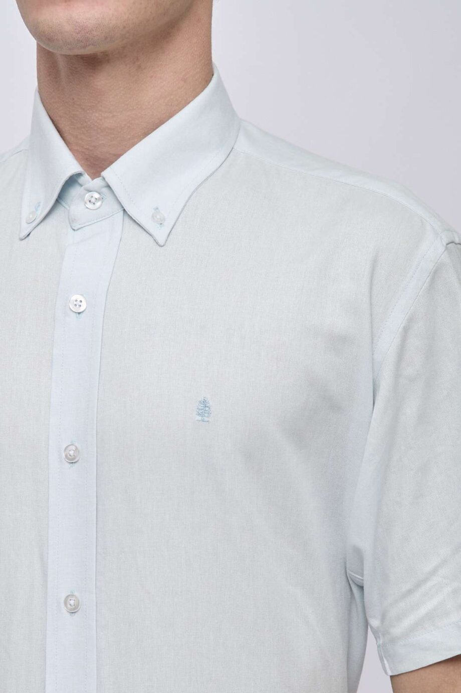 Camisa regular fit de lino