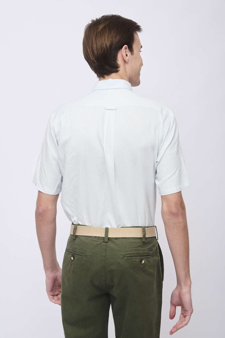 Camisa regular fit de lino