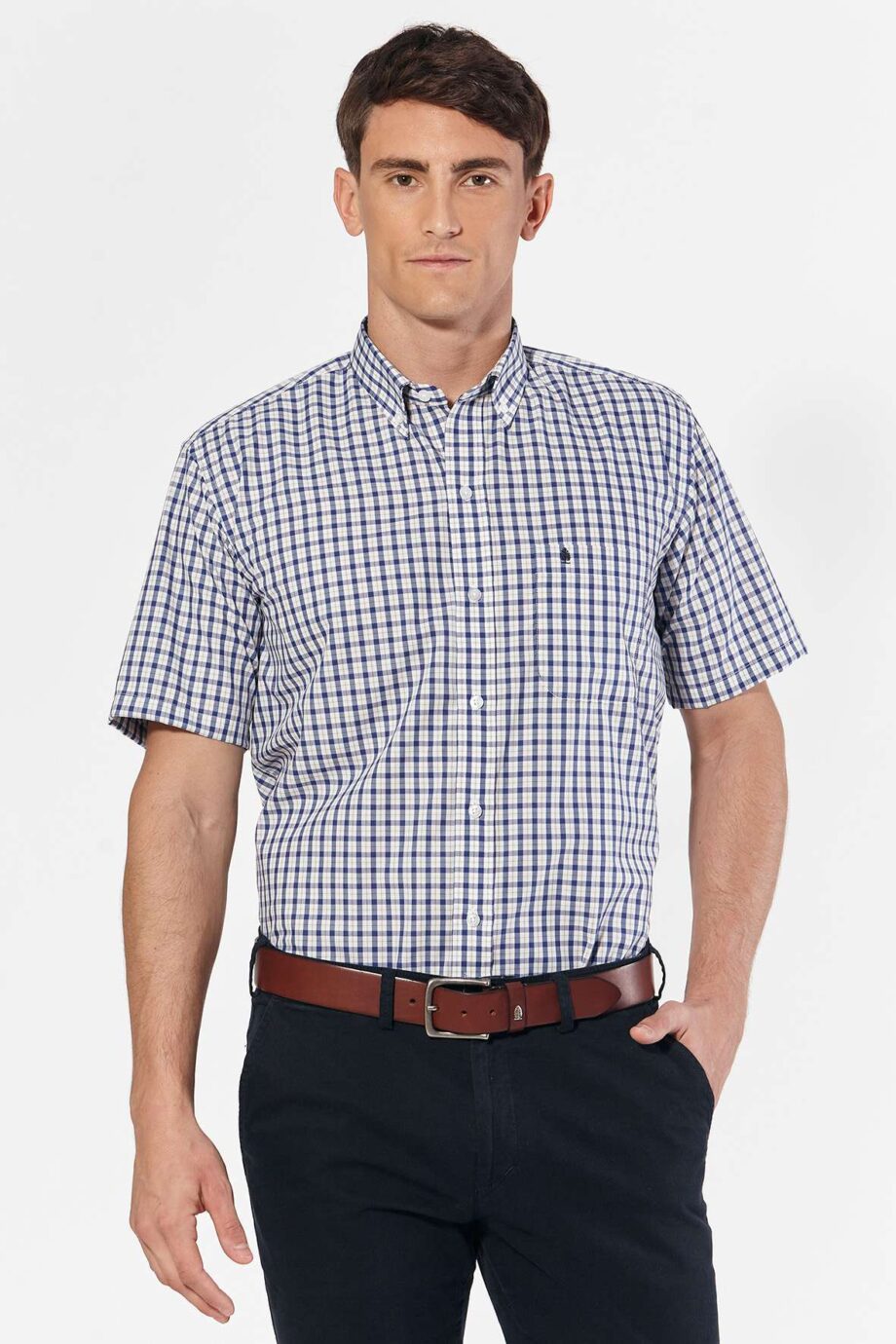 Camisa regular fit a cuadros