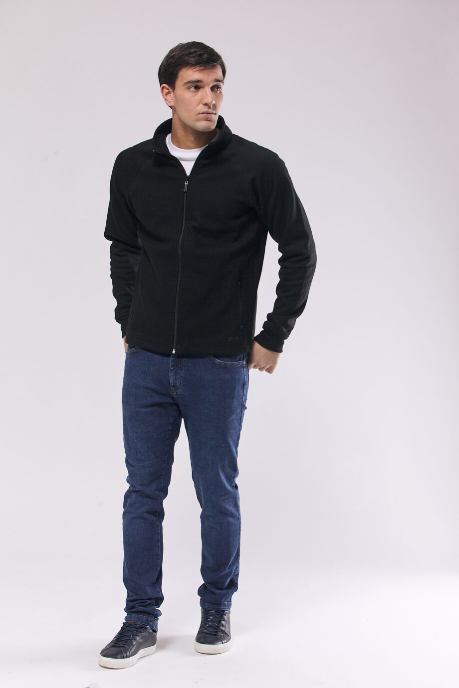 Campera mangas ranglan de frisa