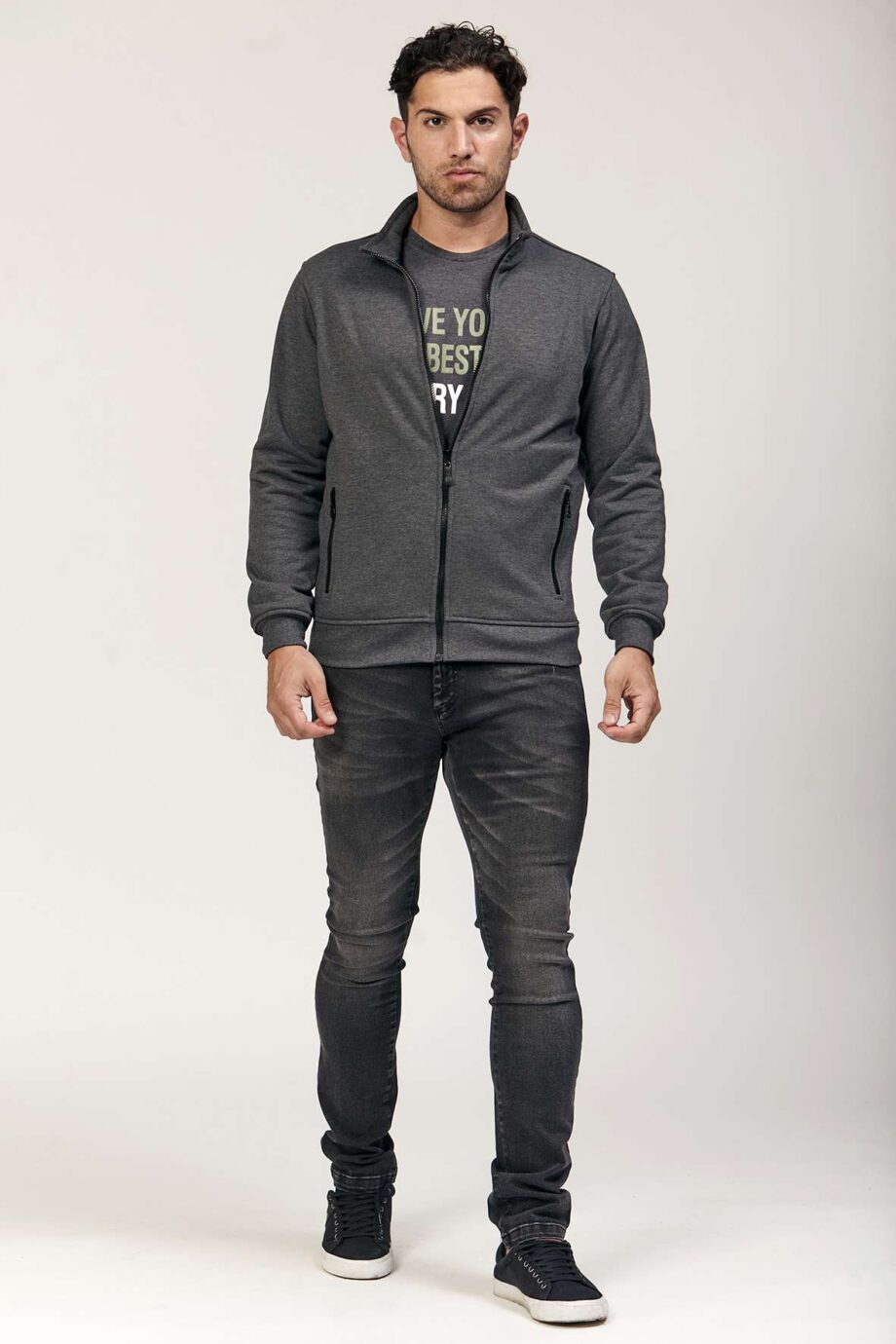 Campera basica de frisa
