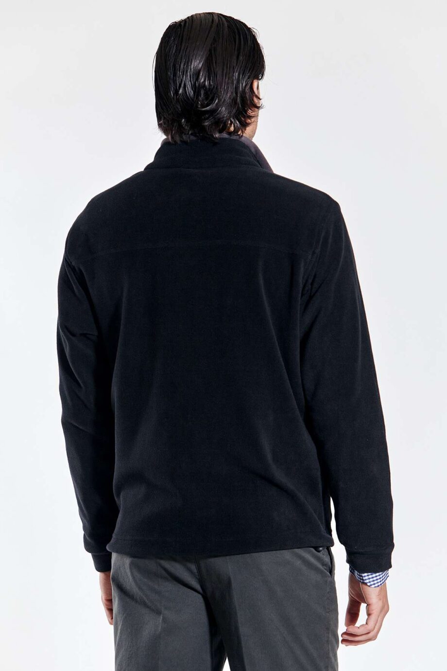 Campera polar con recortes