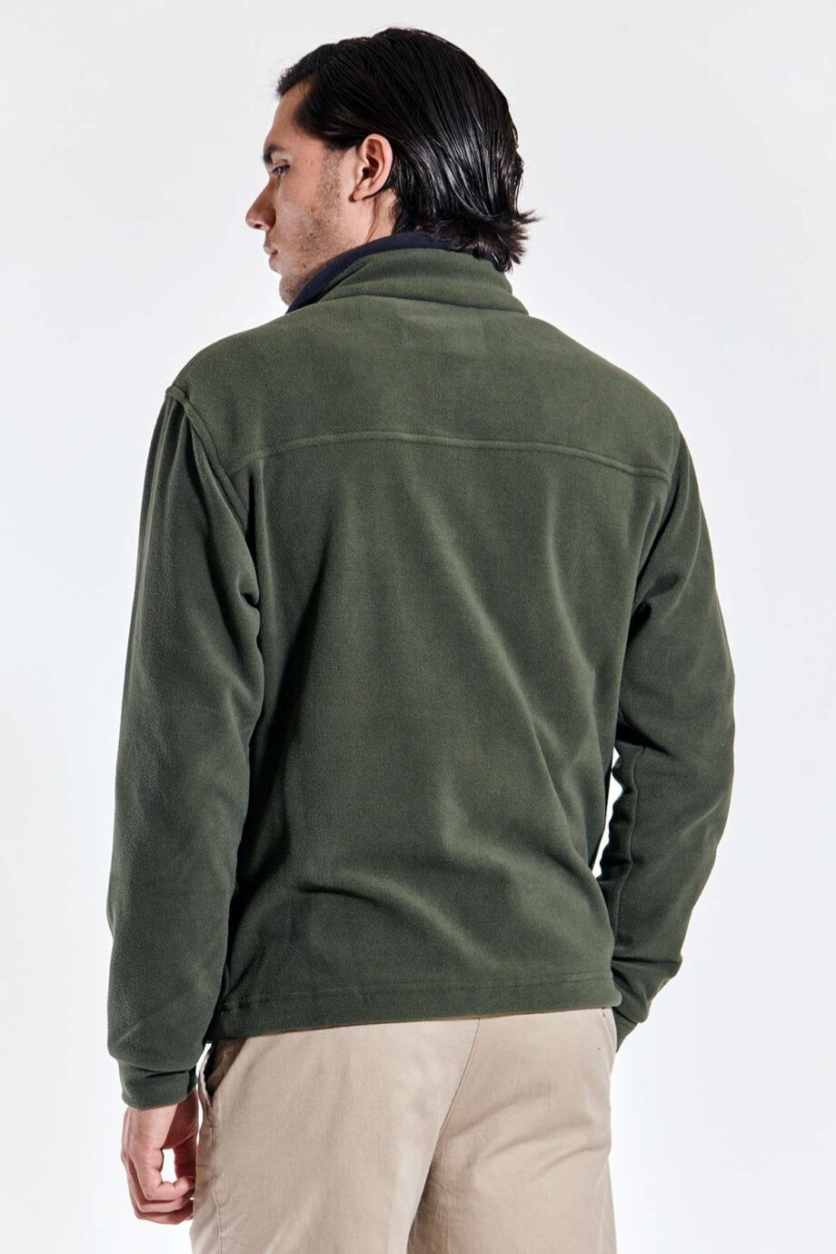 Campera polar con recortes