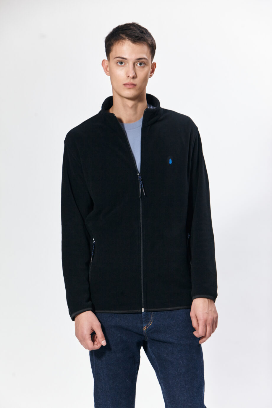 Campera polar con vivos