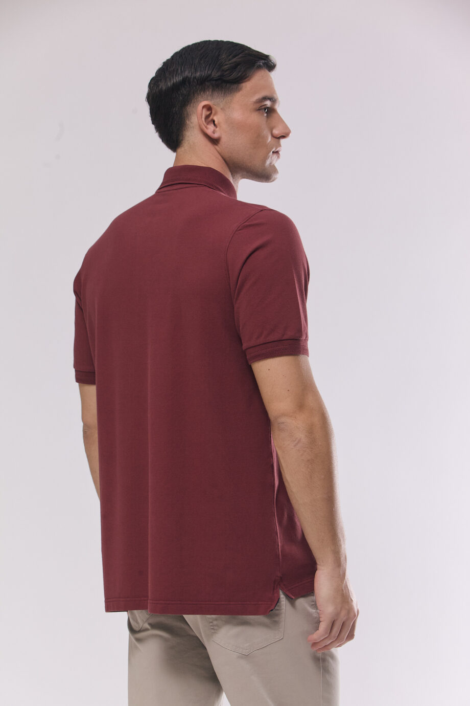 Polo lisa de piqué pima peruano