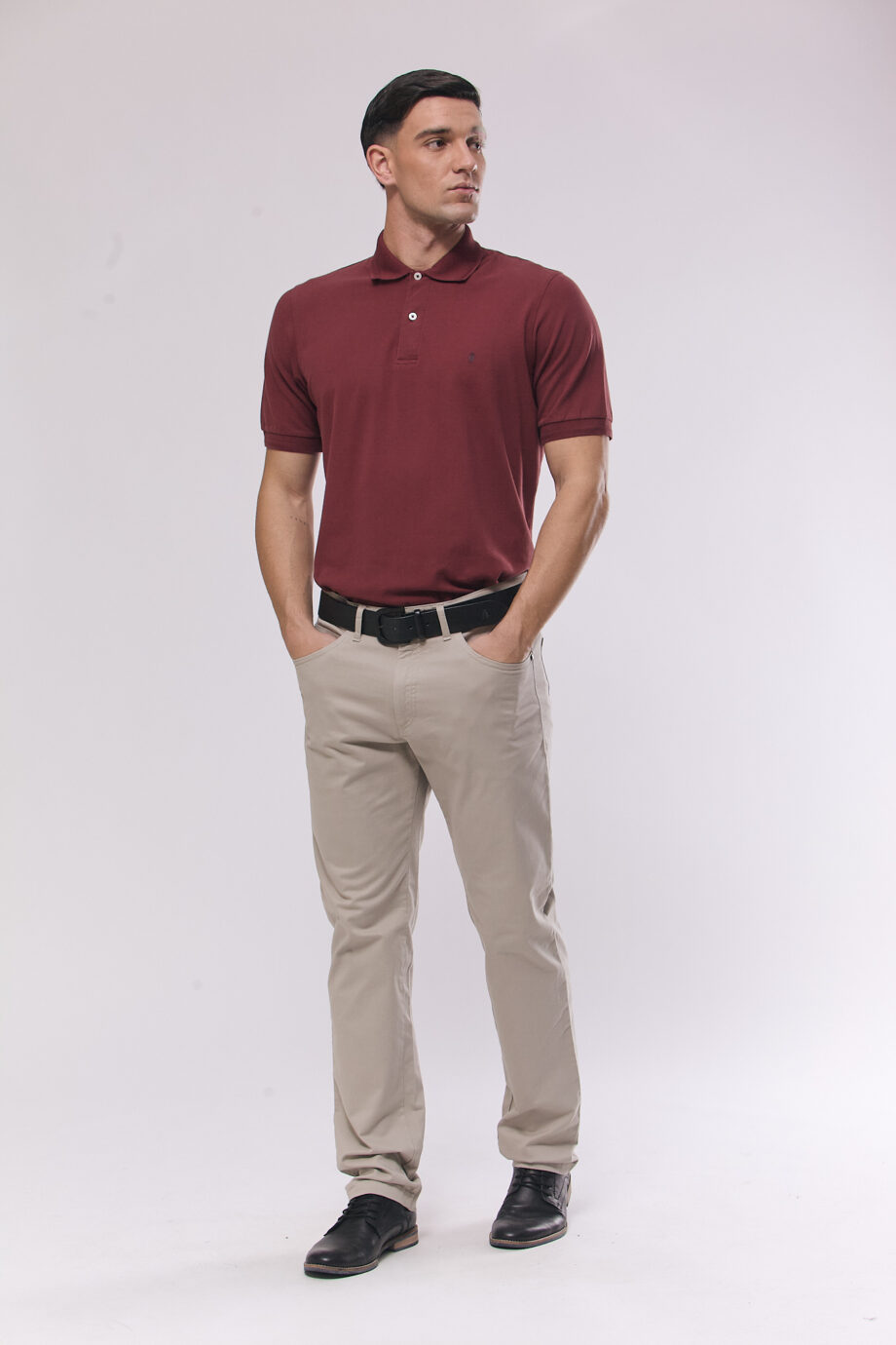 Polo lisa de piqué pima peruano
