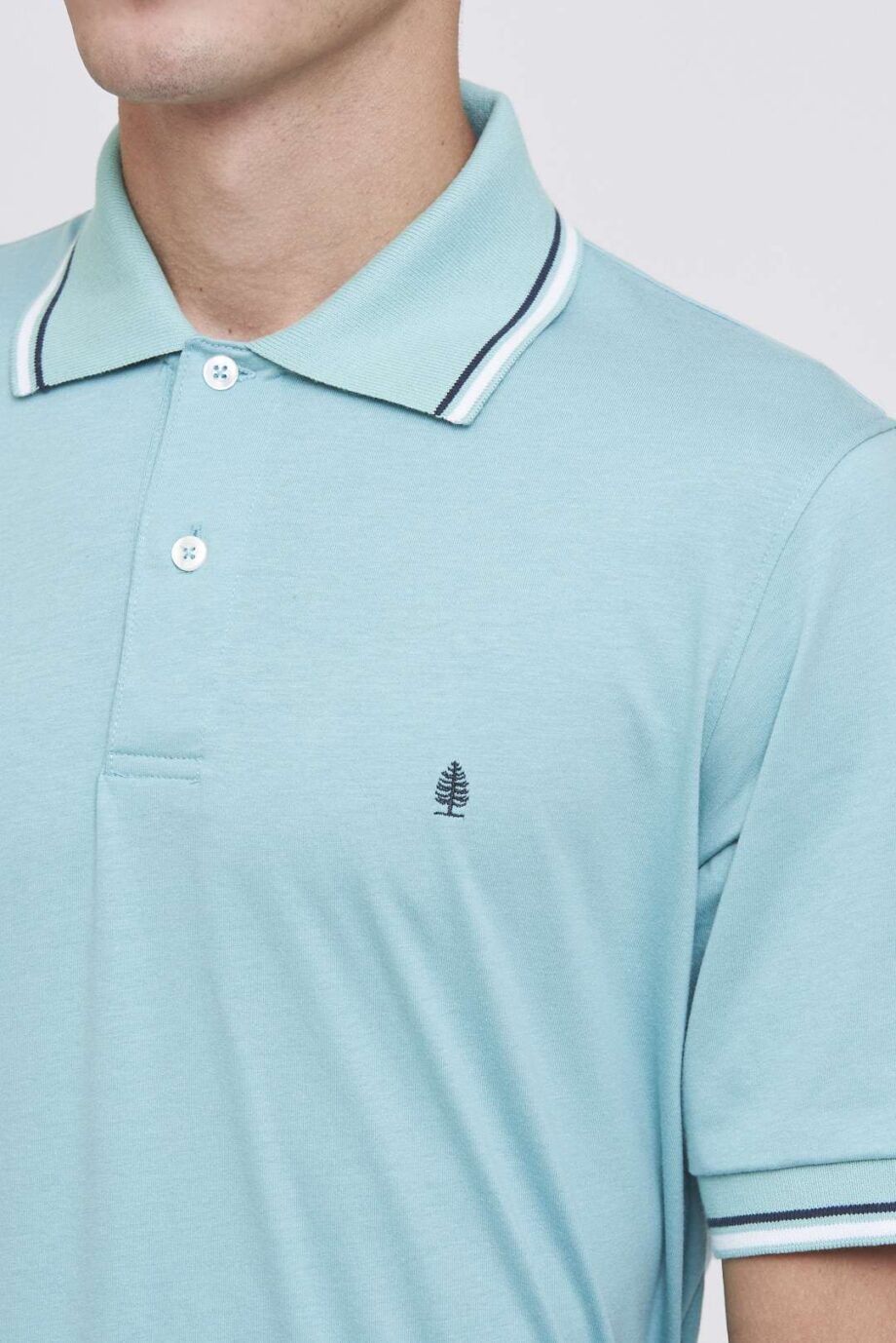 Polo jersey pima con vivos