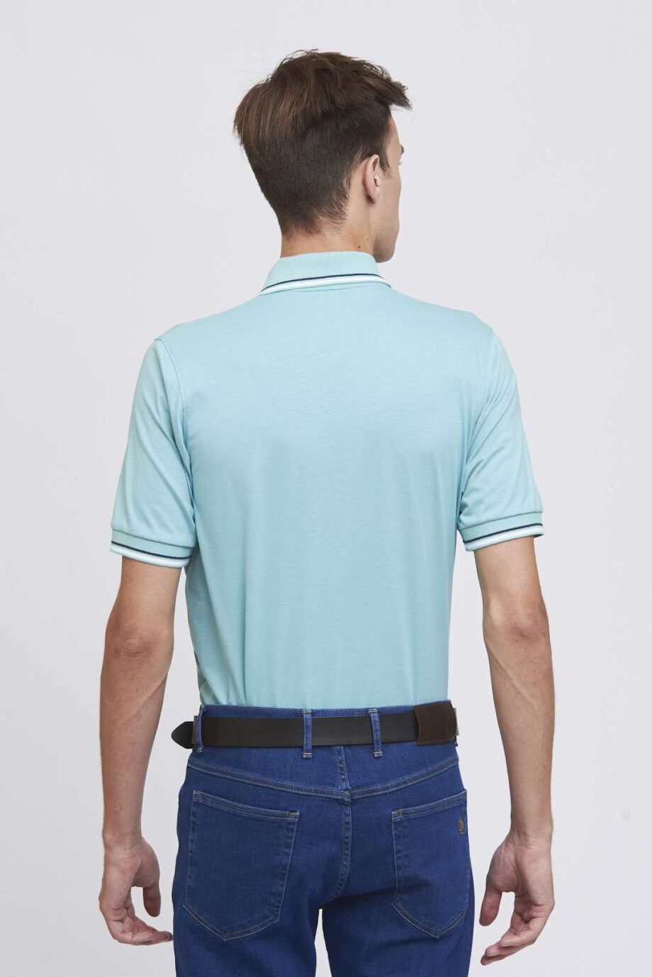 Polo jersey pima con vivos