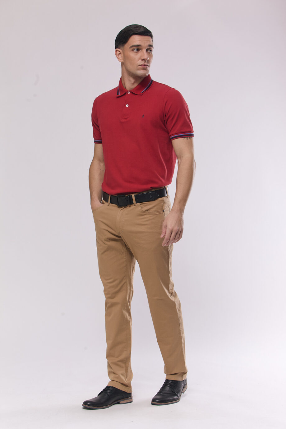 Polo piqué pima con vivos