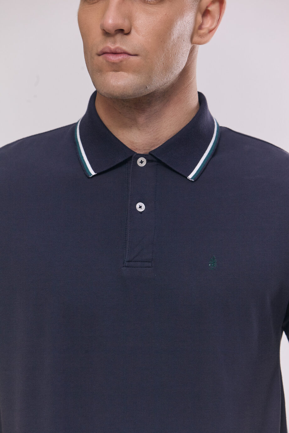 Polo piqué pima con vivos