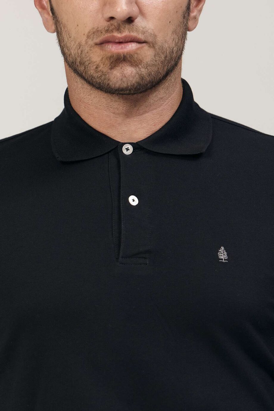 Polo lisa de piqué pima peruano