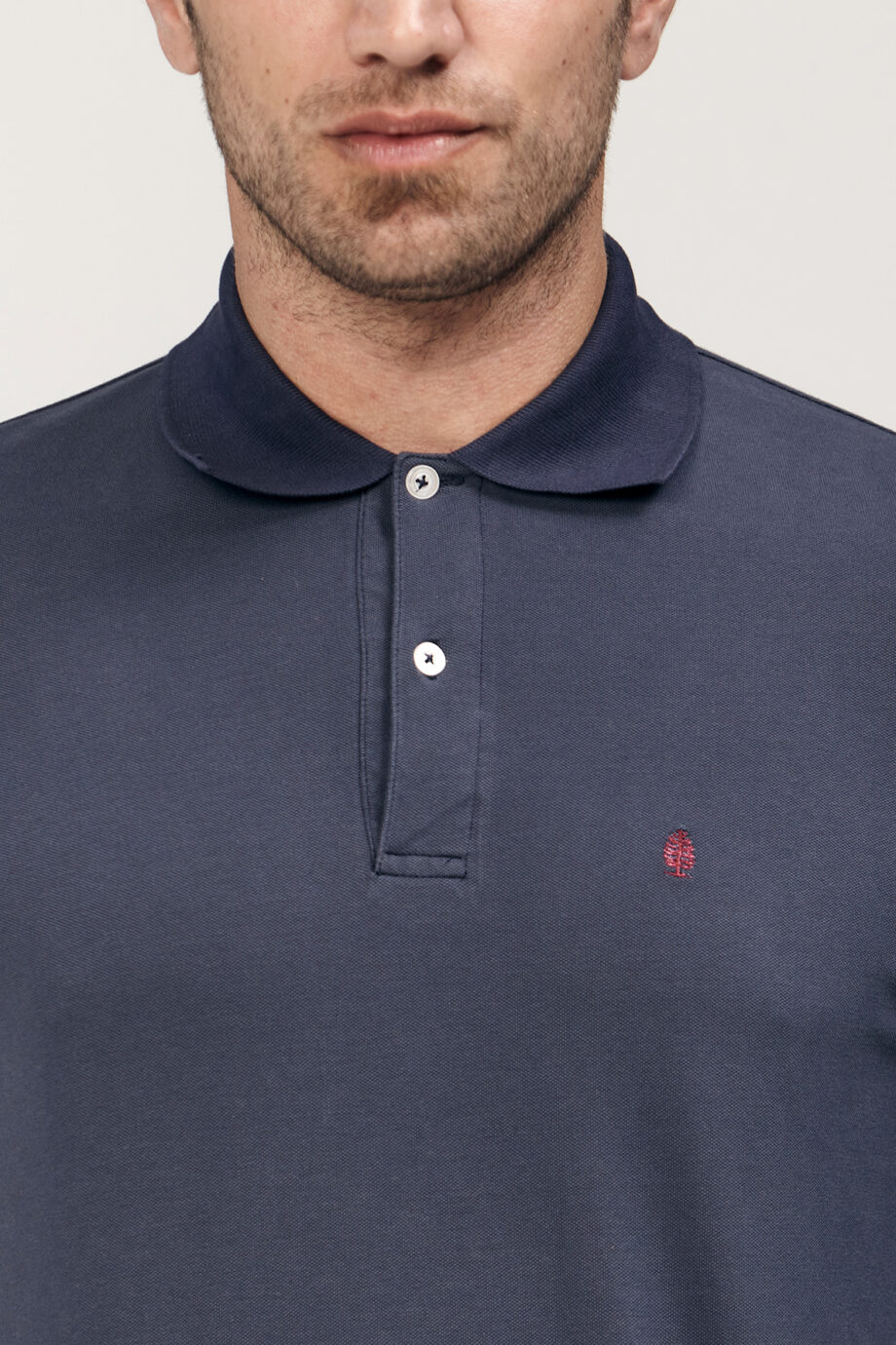 Polo lisa de piqué pima peruano