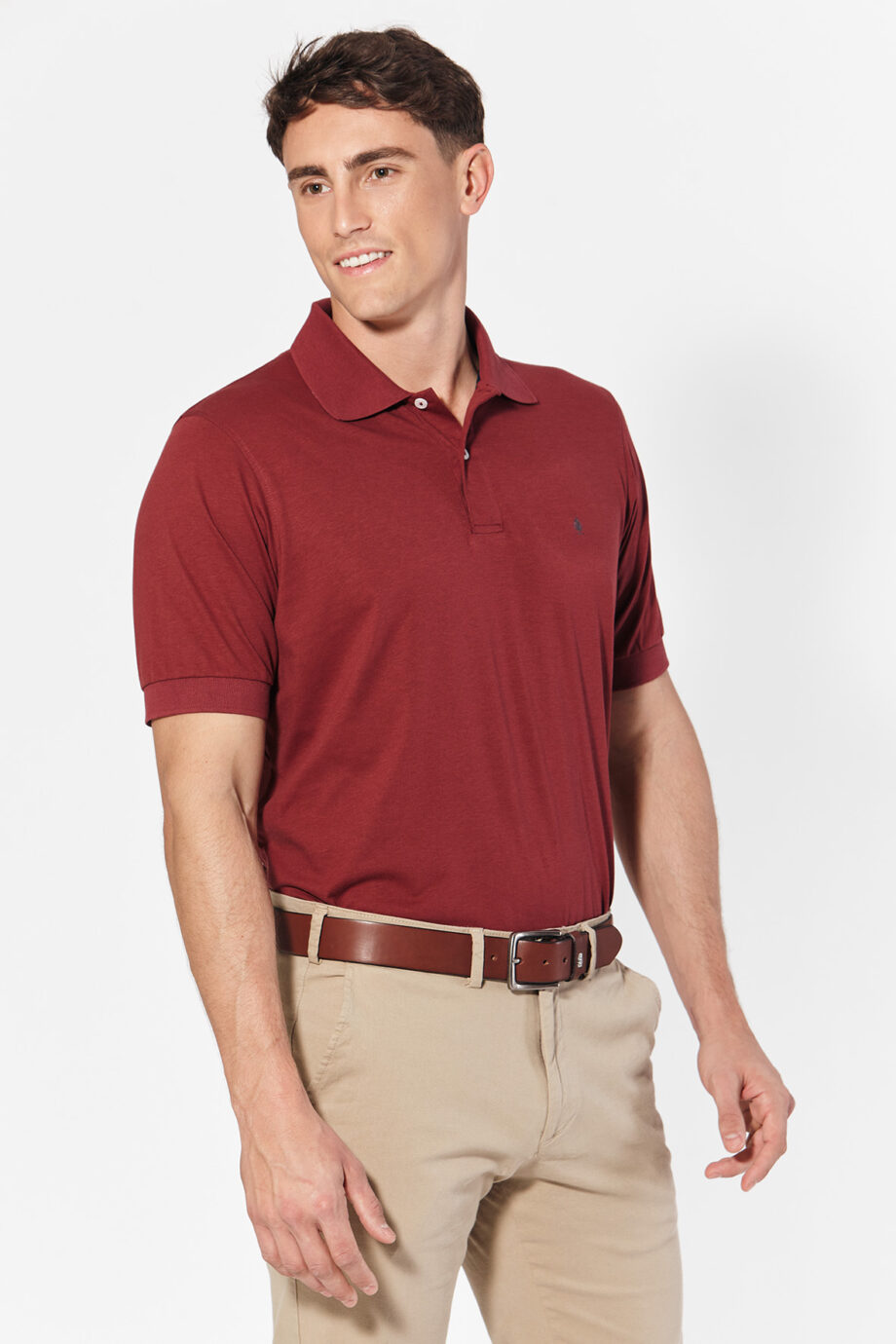 Polo lisa	de jersey peruano