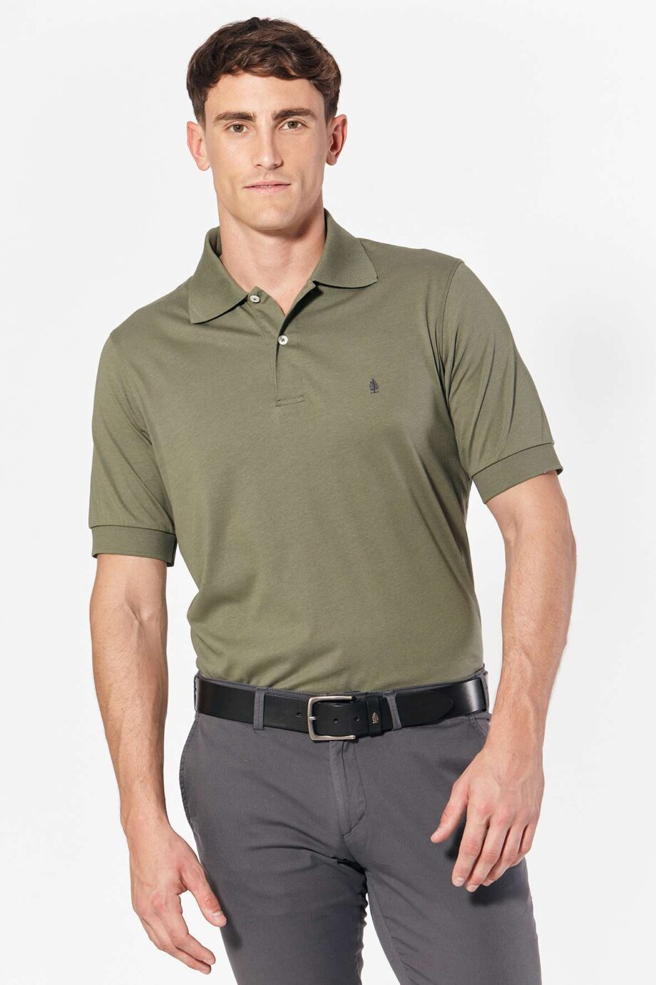 Polo lisa	de jersey peruano
