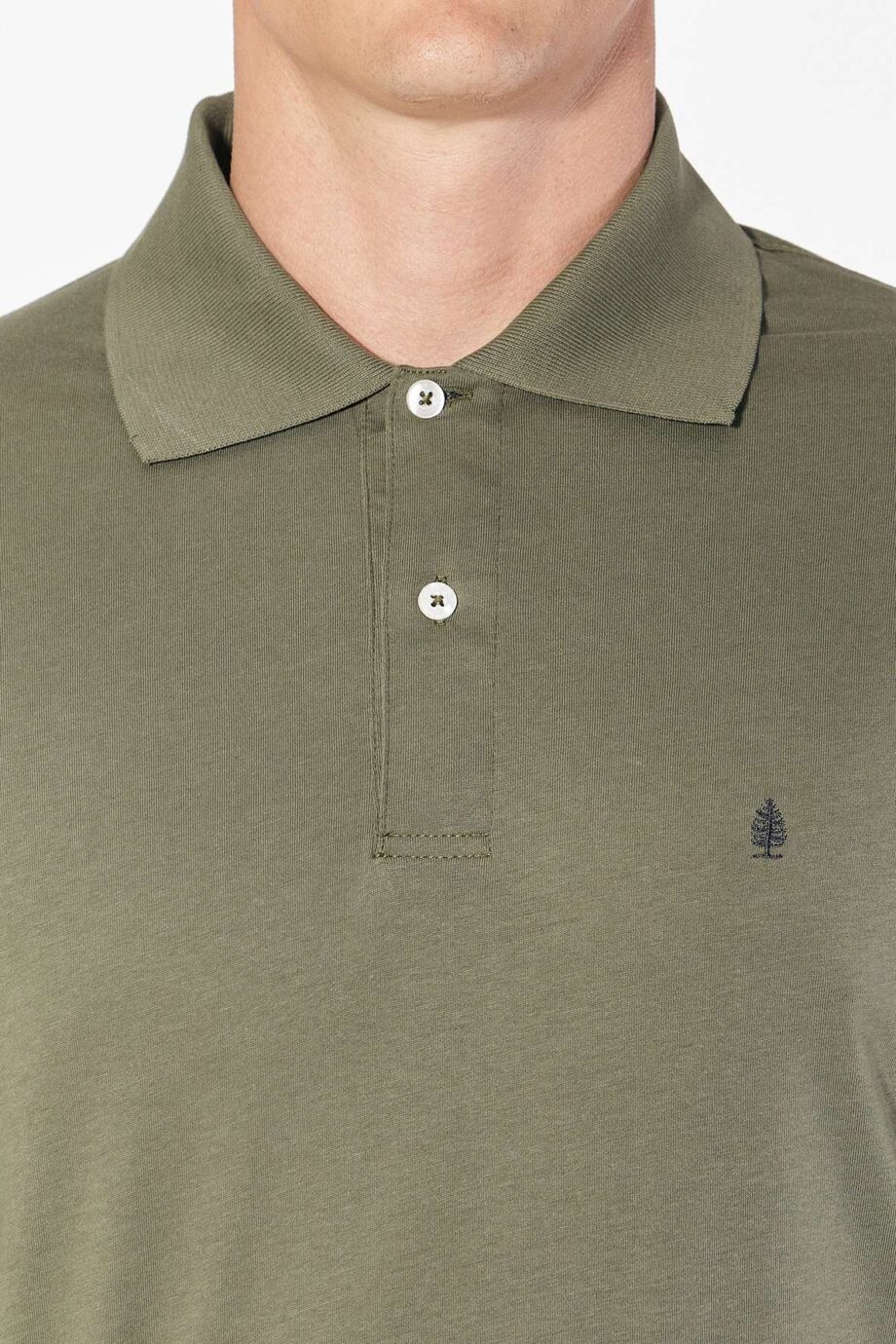 Polo lisa	de jersey peruano