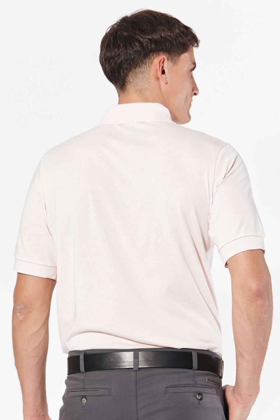 Polo lisa	de jersey peruano