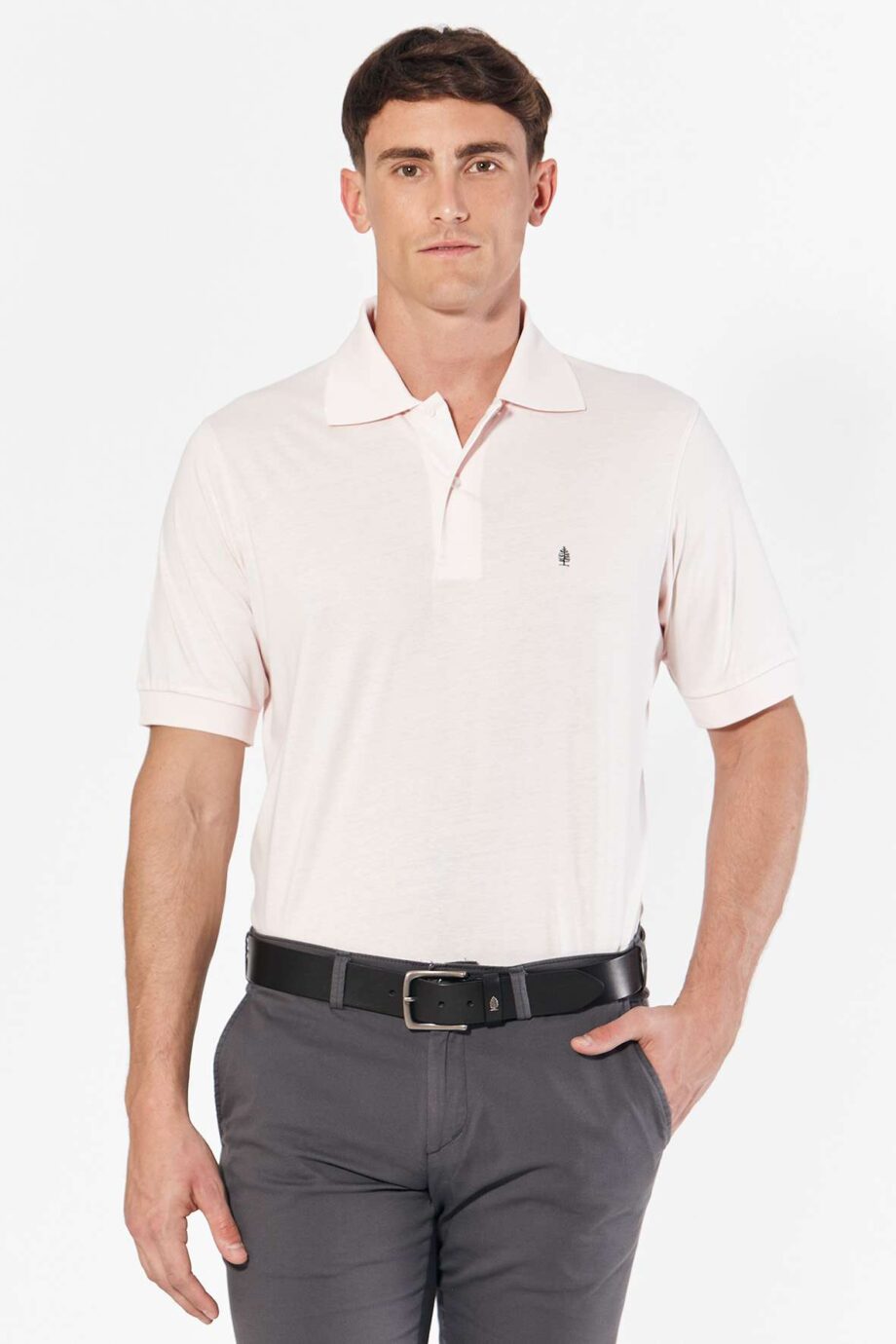 Polo lisa	de jersey peruano