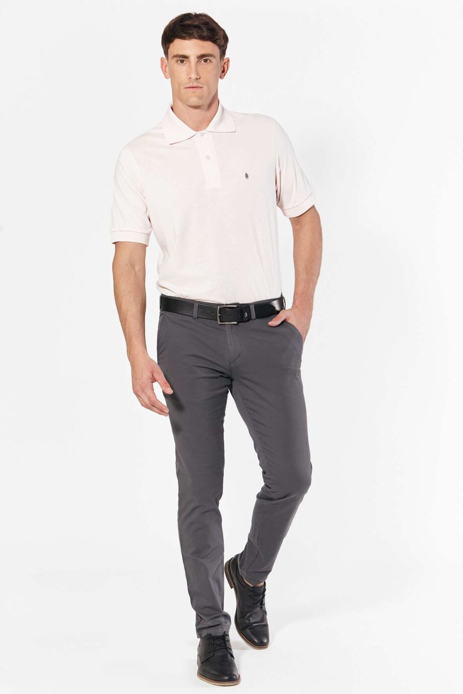 Polo lisa	de jersey peruano