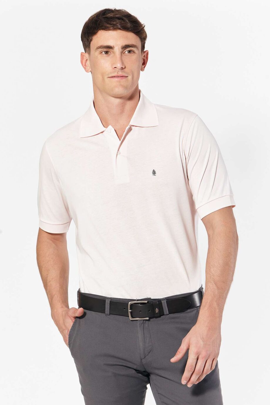 Polo lisa	de jersey peruano
