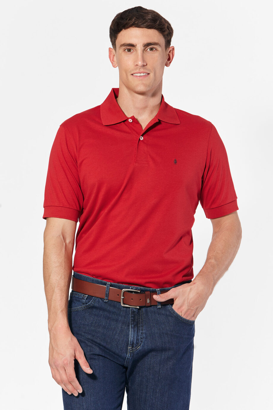 Polo lisa	de jersey peruano