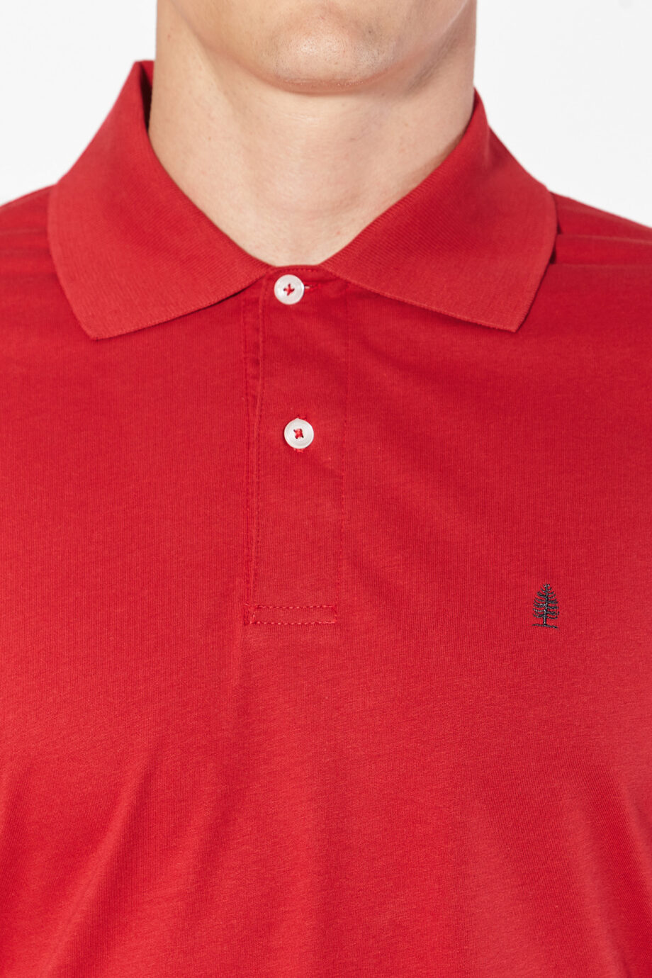 Polo lisa	de jersey peruano