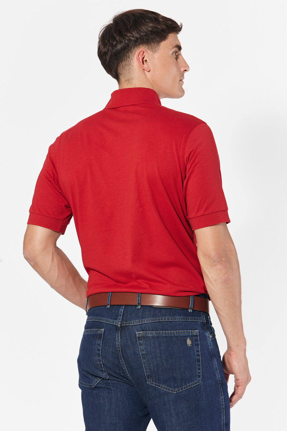 Polo lisa	de jersey peruano