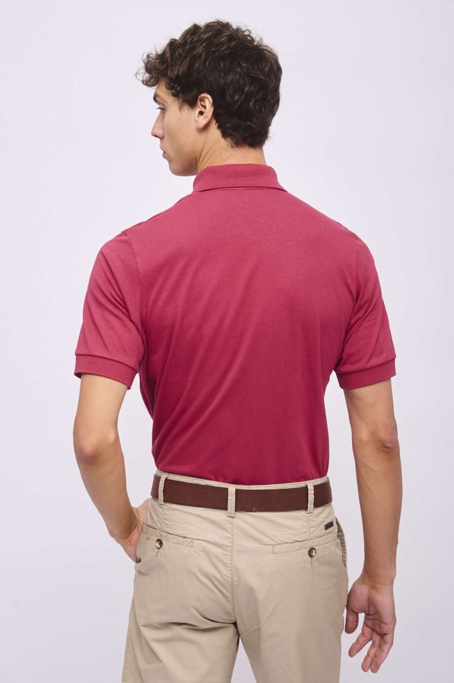 Polo lisa de algodón pima peruano