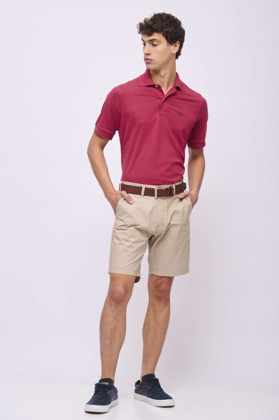 Polo lisa de algodón pima peruano