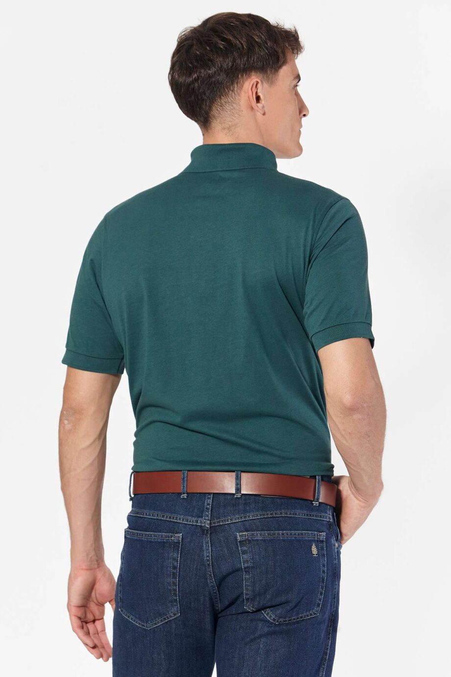 Polo lisa	de jersey peruano
