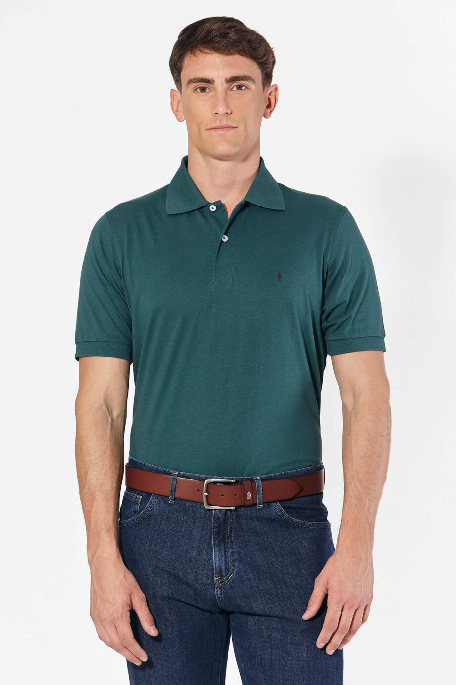 Polo lisa	de jersey peruano