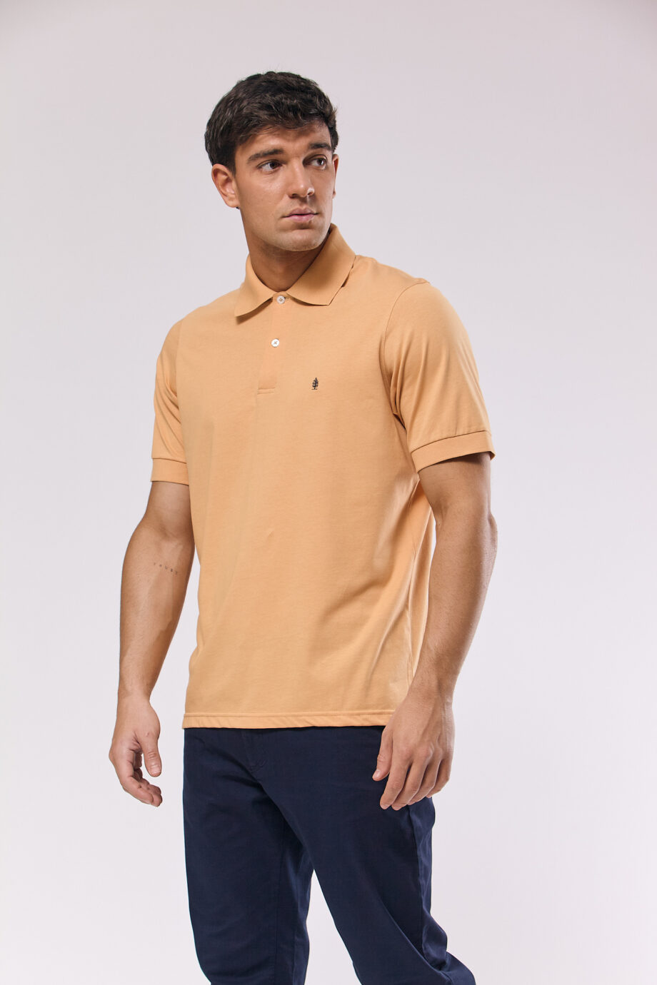 Polo lisa	de jersey peruano