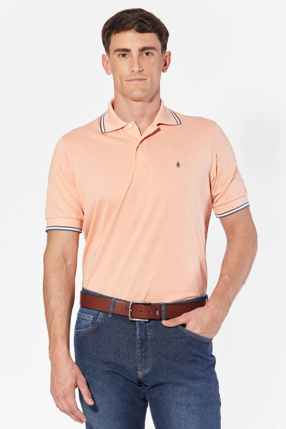 Polo de jersey con 3 vivos