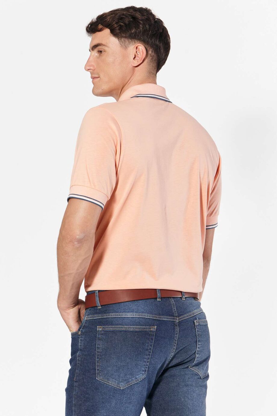 Polo de jersey con 3 vivos